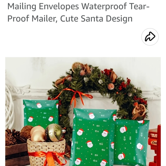 25ct Green Santa Mailers - Picture 5 of 5